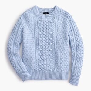 J. Crew Factory Light Blue Cable Knit Sweater